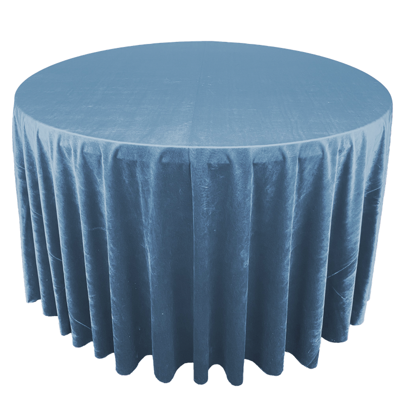 Dusty Blue Premium Velvet Linens