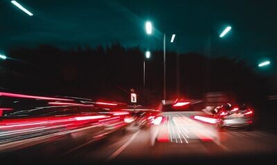 Headlights.