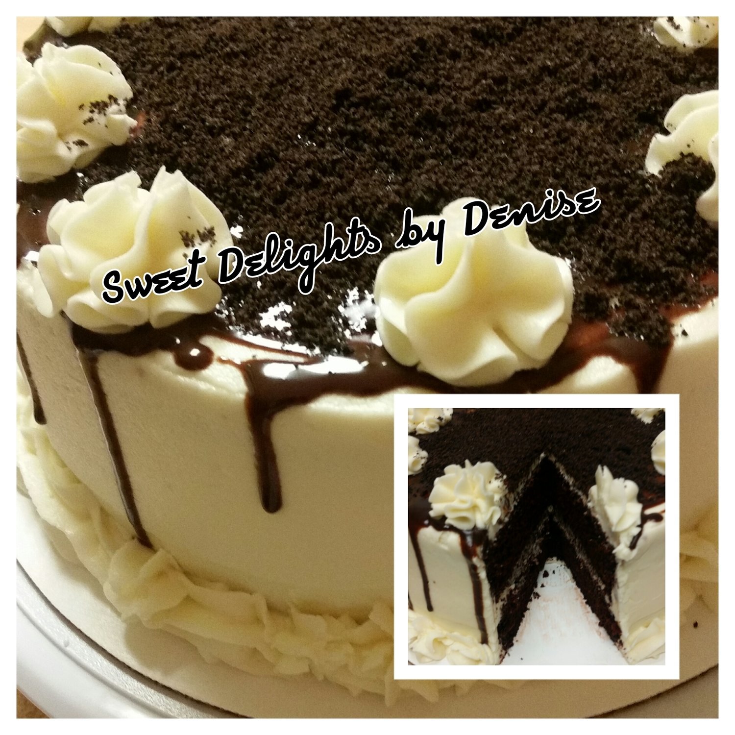 9&quot; Chocolate Vanilla Cream Cake