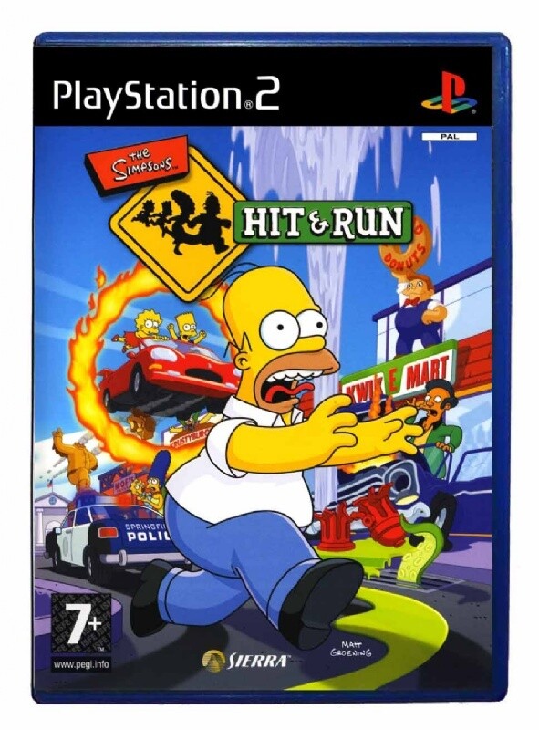 The Simpsons Hit Run PS2 Used the-simpsons-hit-run-ps2-used