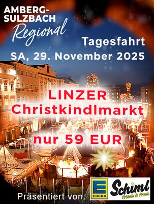 Tagesfahrt LINZER Christkindlmarkt - Sa., 29. November 2025, mit Stadtführung.