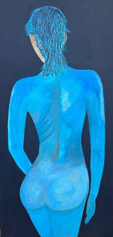 Lady in Blue 48x24