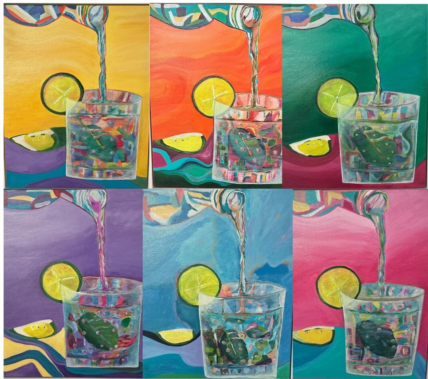 Mojito Series All (6)  18x22 each includes frames