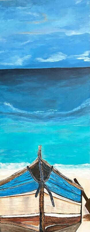 Serene 16x40 Mixed Media