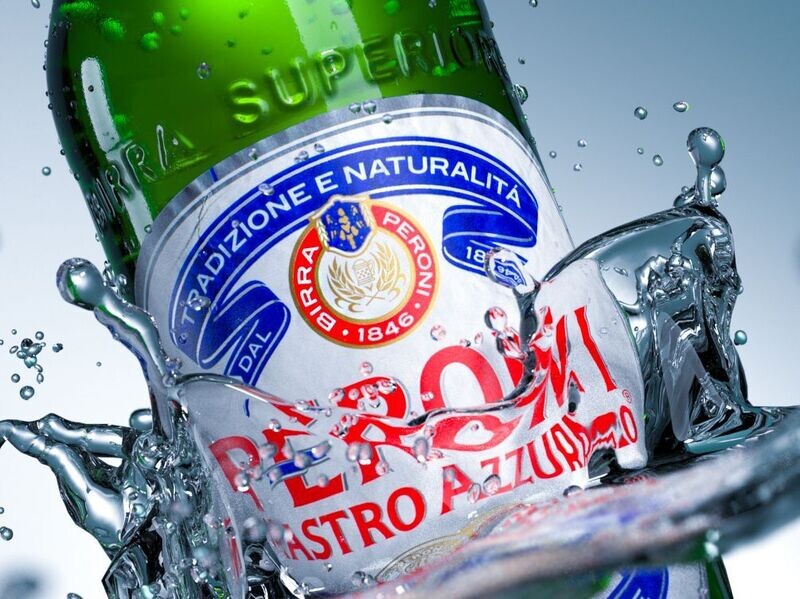 Bucket of 10 Bottled Peroni Beers