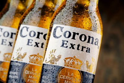 Bucket of 10 Bottles of Corona Beer