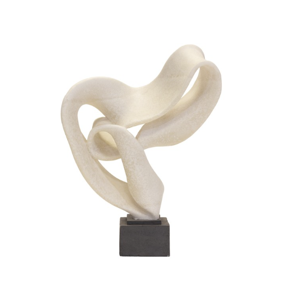 Sculpture &quot;Hoops&quot; en résine