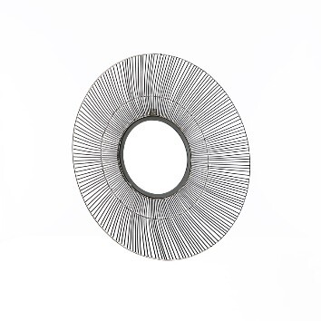 Miroir fil de métal bronze antique