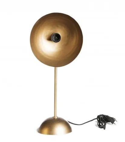 Lampe de table dorée