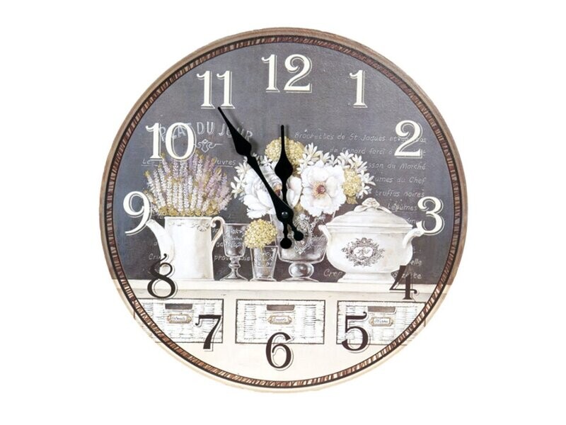 Horloge murale en mdf