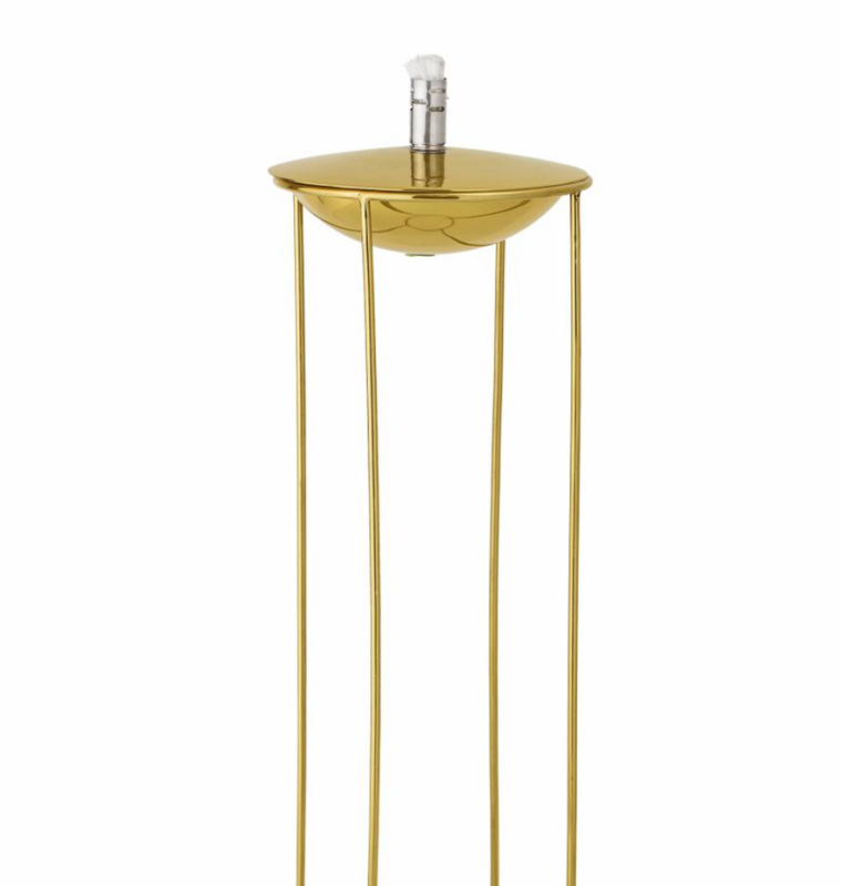Lampe à huile - Lilan Métal doré