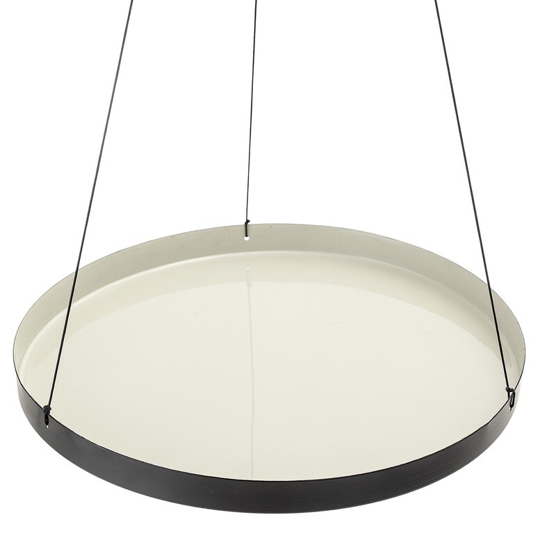 Jardinière suspendue, Gris, Métal - Junny