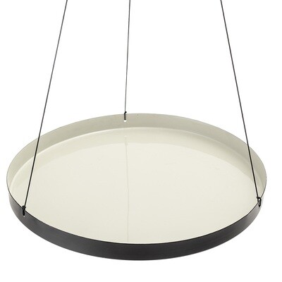 Jardinière suspendue, Gris, Métal - Junny