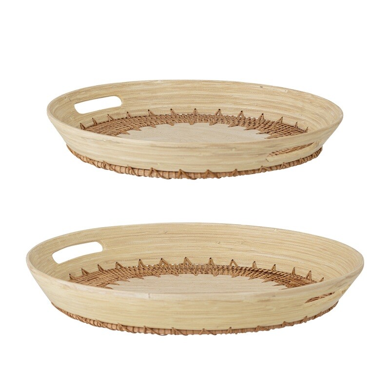 Plateau de service, Nature, Bambou : Lany - Set of 2