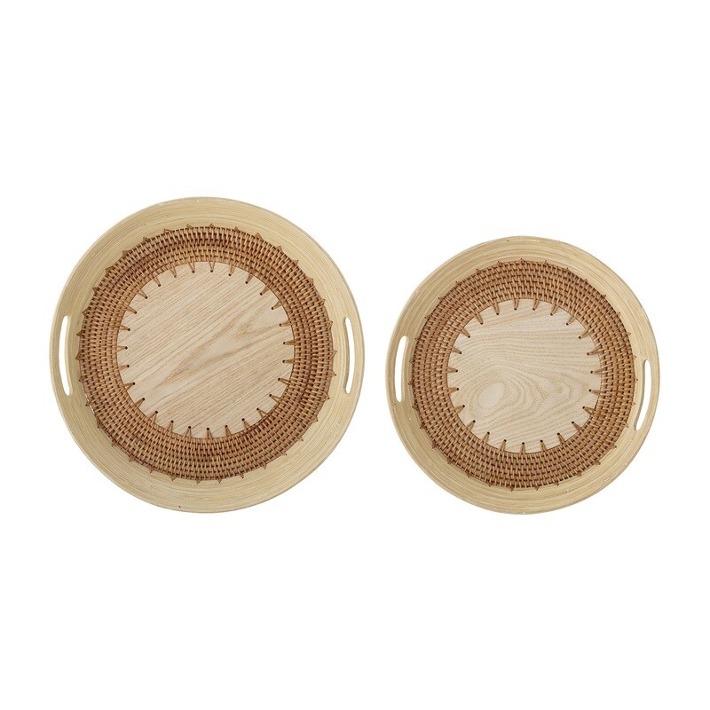 Plateau de service, Nature, Bambou : Lany - Set of 2