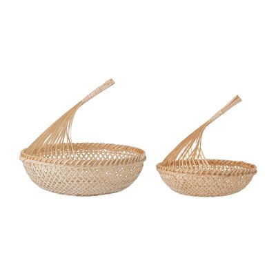 Panier, Nature, Bambou - Nicca Set de 2