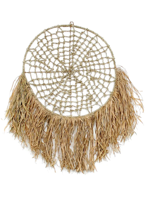 Deco murale - Attrape-Rêves Raffia - Naturel