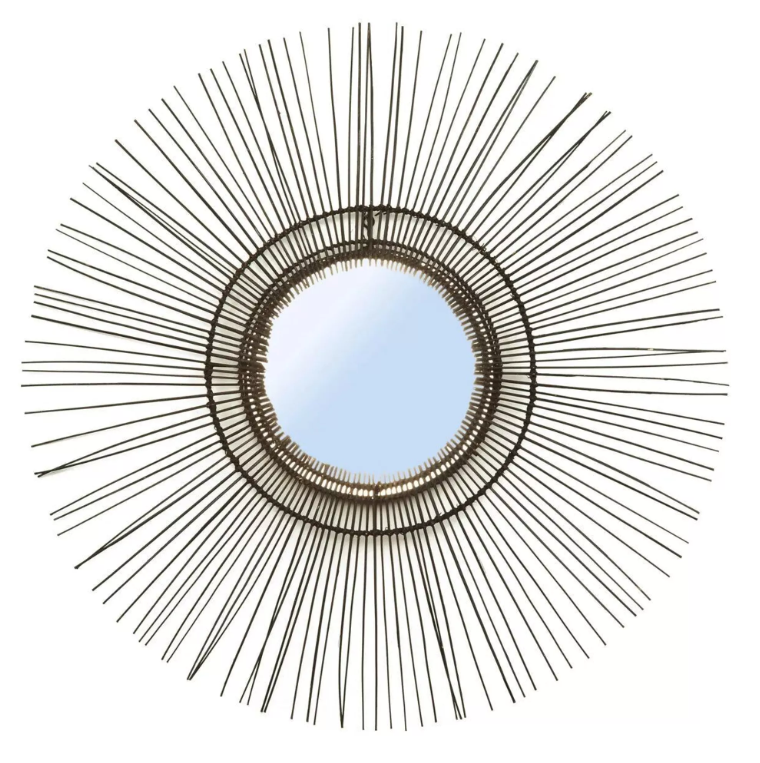 Miroir Tropical - Noir - L