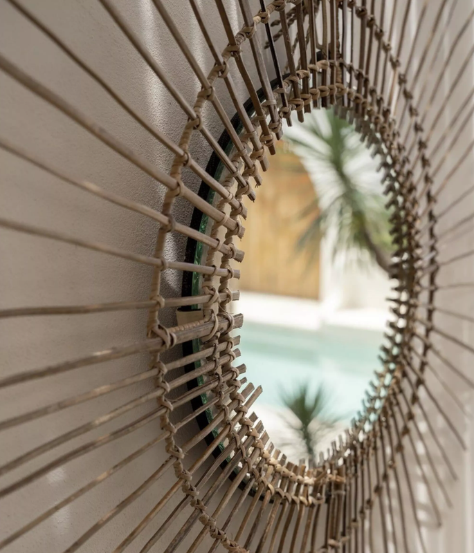 Miroir Tropical - Noir - L