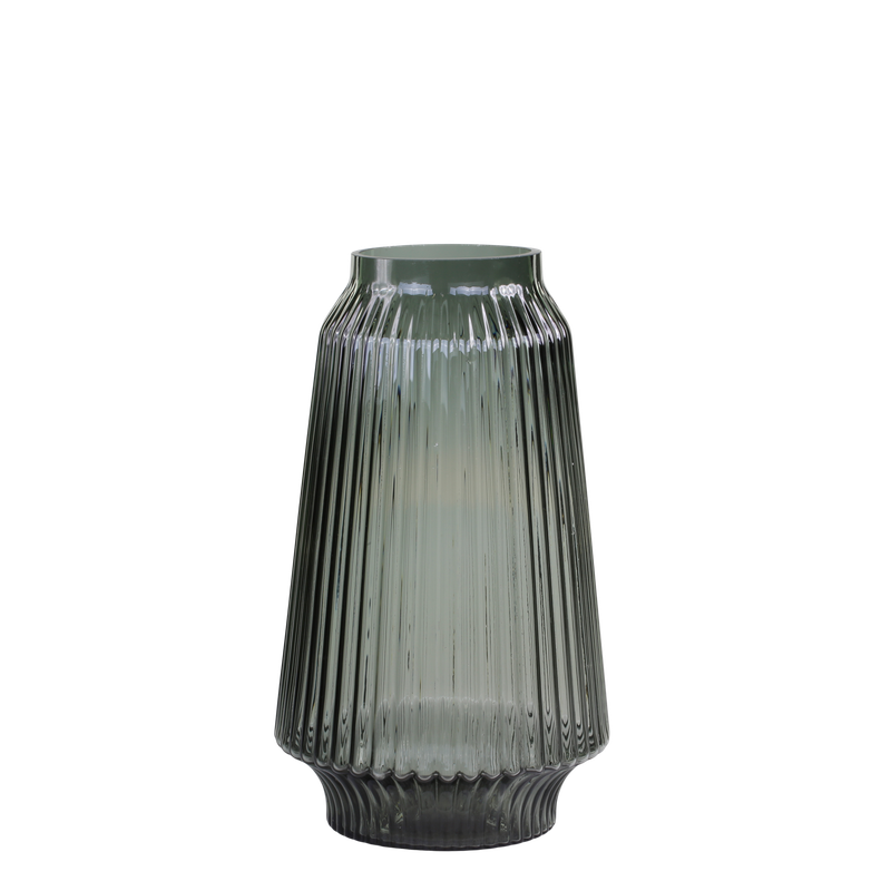 Vase avec rainures