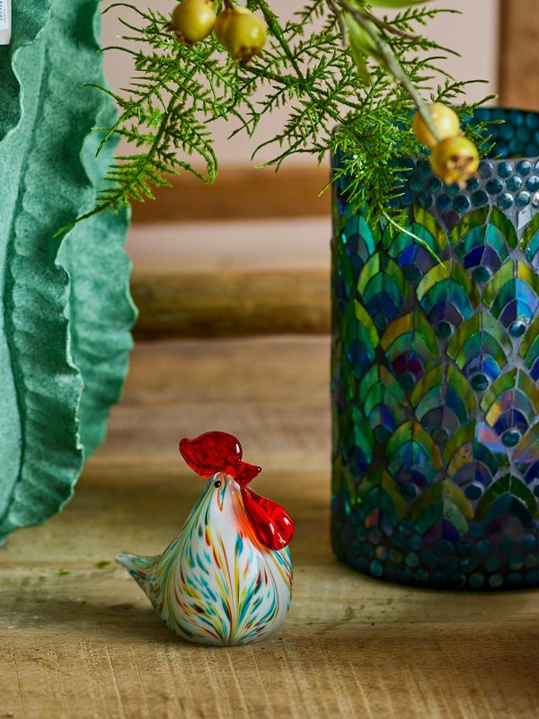 Déco, Poule Multicolore, Livie