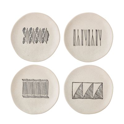 Assiette Eliana Grès noir (PRIX BAS)