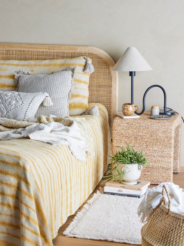 Coussin, Jaune, Coton DECIA