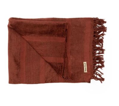 Plaid s'il vous - Velours Bordeaux Plaid s'il vous - Velours Bordeaux