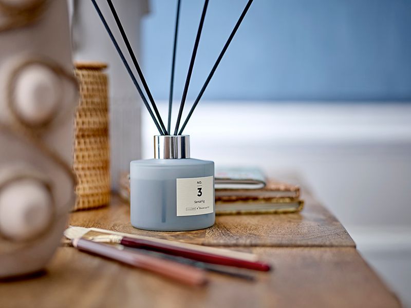 Diffuseur de Parfum, Bleu, Mélange de fragrances N° 3 SANTAL
