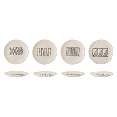 Assiette Eliana Grès noir (PRIX BAS)