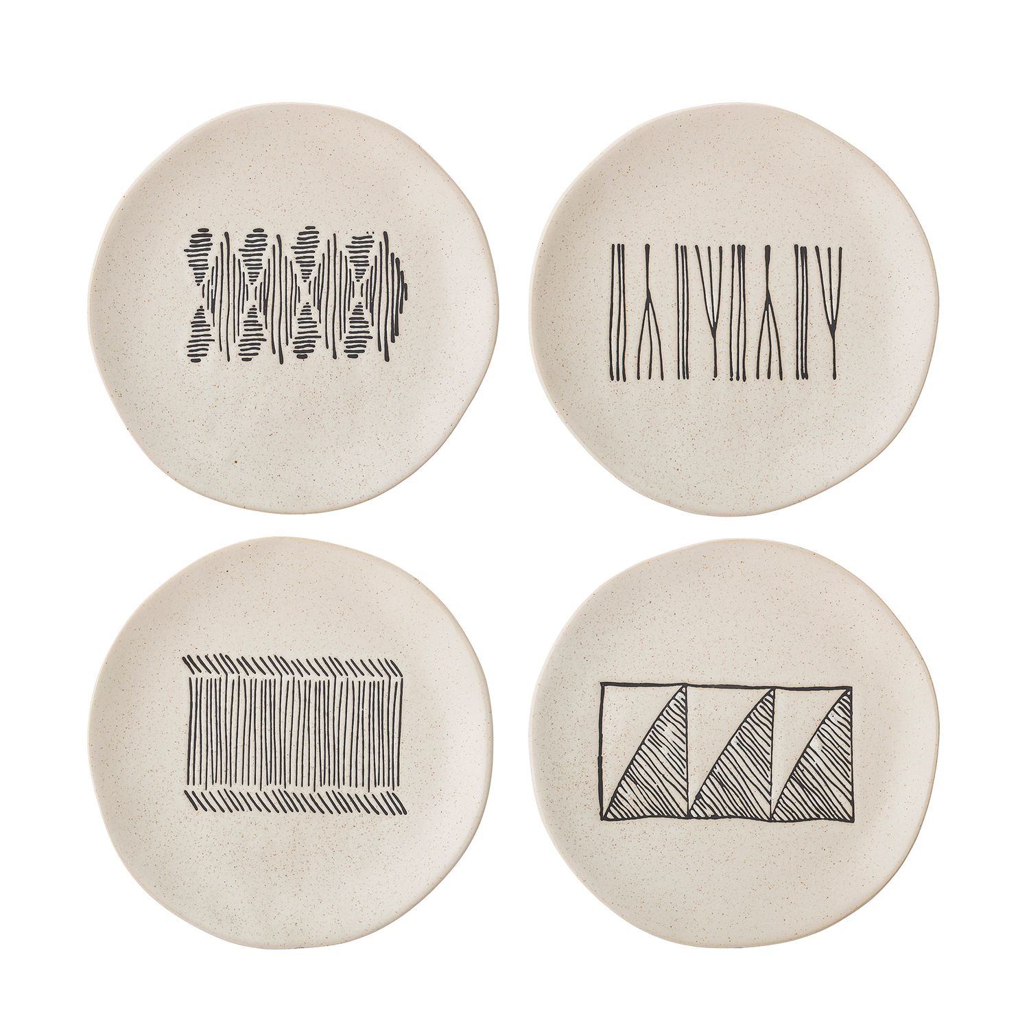 Assiette Eliana Grès noir (PRIX BAS)