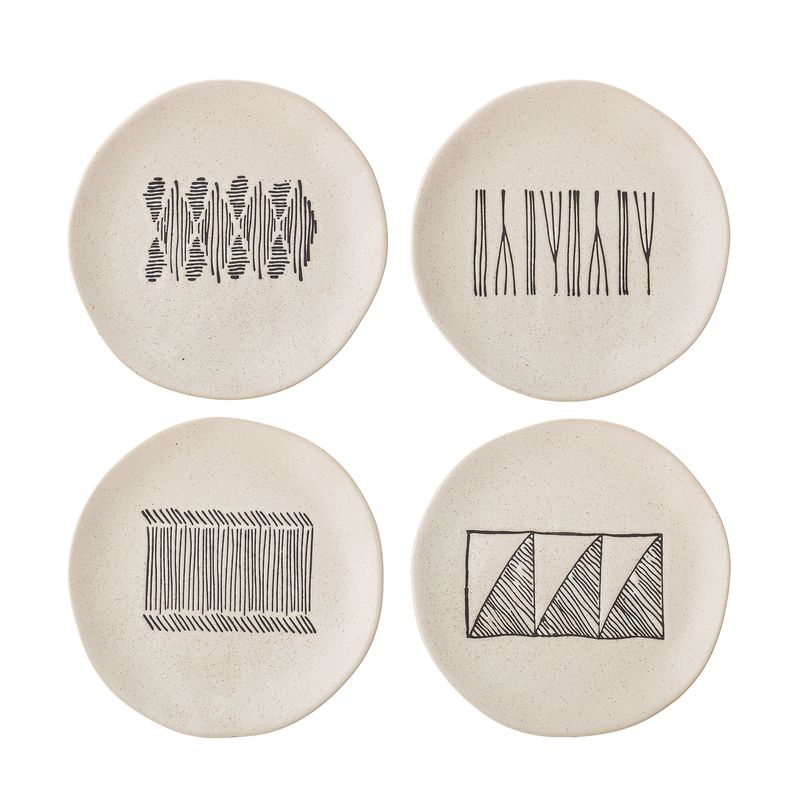 Assiette Eliana Grès noir (PRIX BAS)