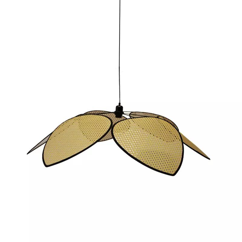 Lampe à Suspension cannage et métal Lampe à Suspension cannage et métal