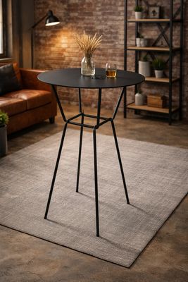 Table de bar en  acier - Mange debout