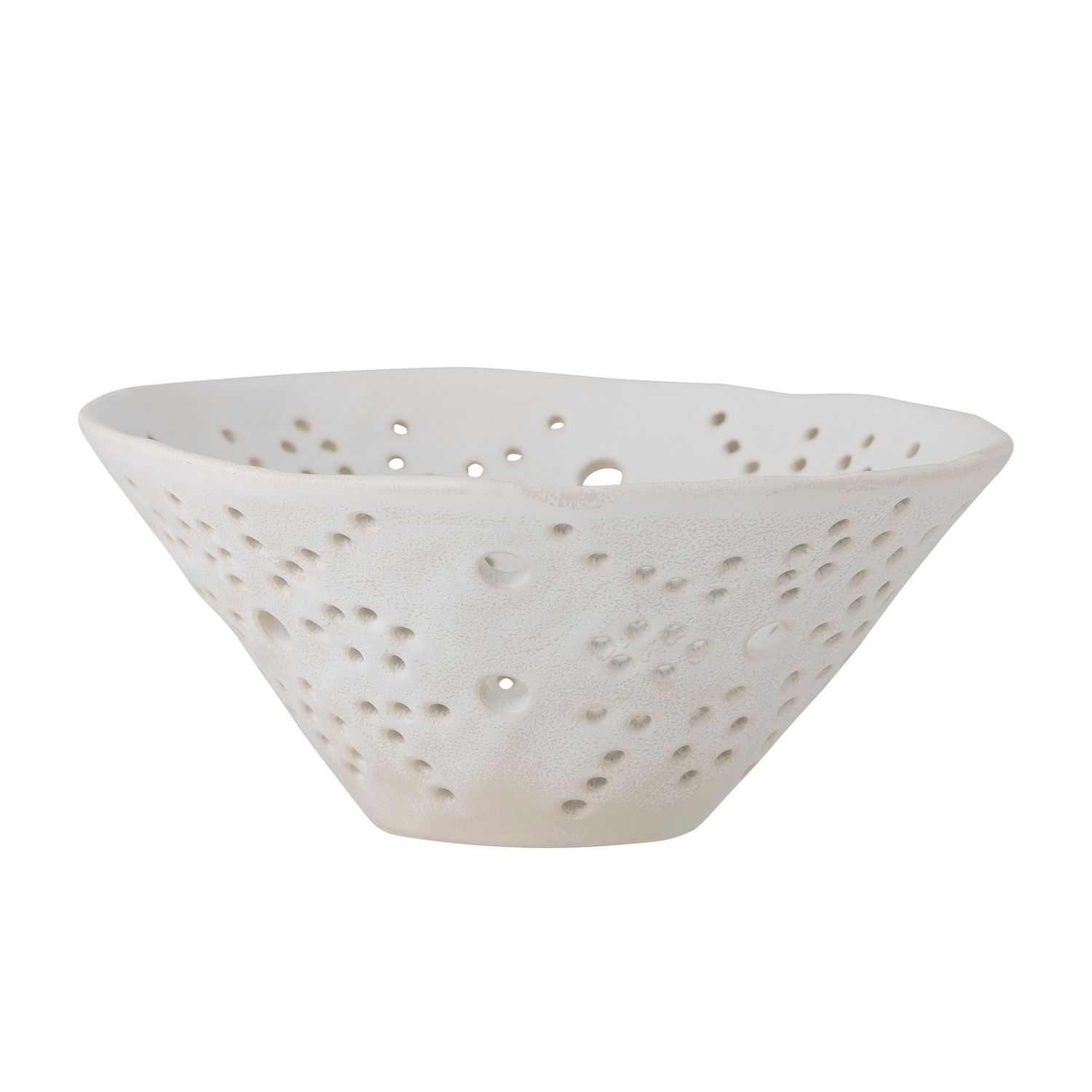 Bol déco, Blanc, Grès DELENA