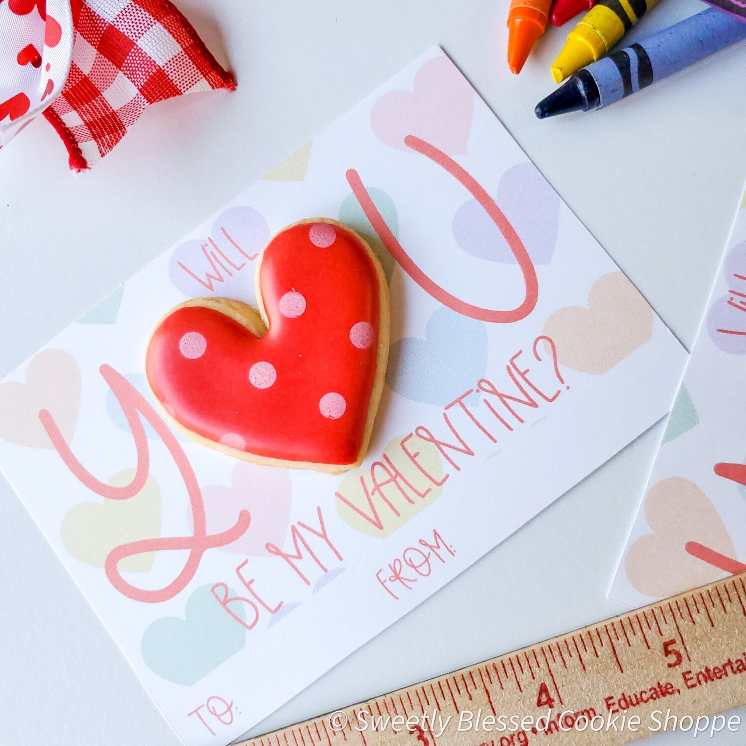 Valentine Cookie Cards