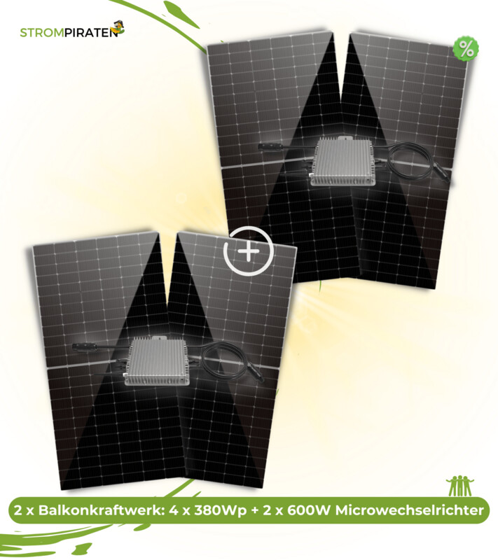 2 x Balkonkraftwerk 600W | Family & Friends 2 x Balkonkraftwerk 600W | Family & Friends