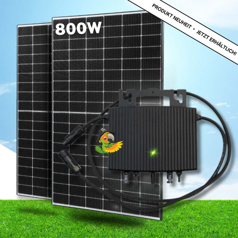 Balkonkraftwerk mit 800W Wechselrichter Balkonkraftwerk mit 800W Wechselrichter