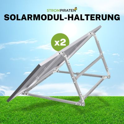 Solarmodulhalterung-Universell für 2 Solarmodule - Version 3.0 Solarmodulhalterung-Universell für 2 Solarmodule - Version 3.0