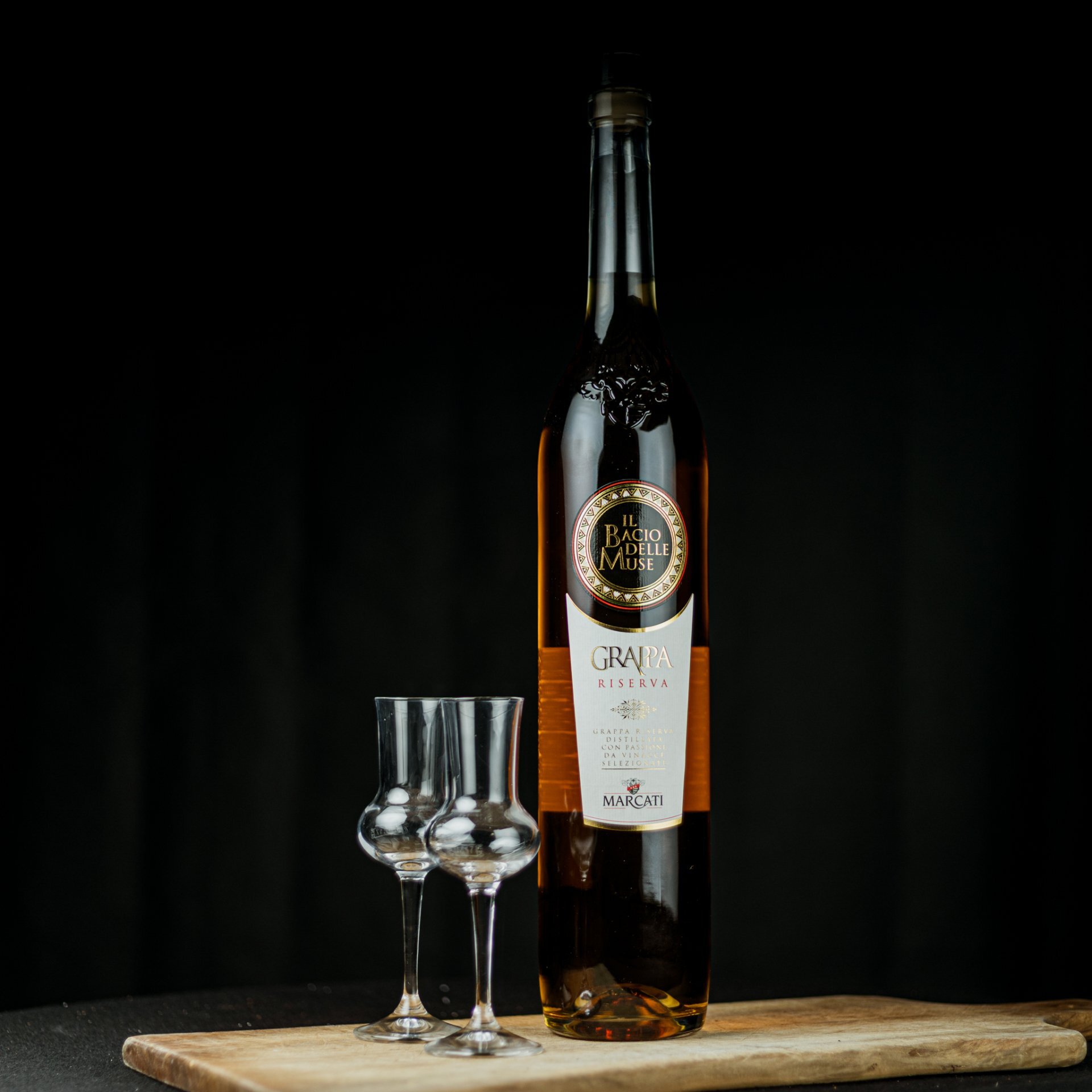Grappa Il Bacio Delle Muse | Riserva | 1,5 L | Marcati