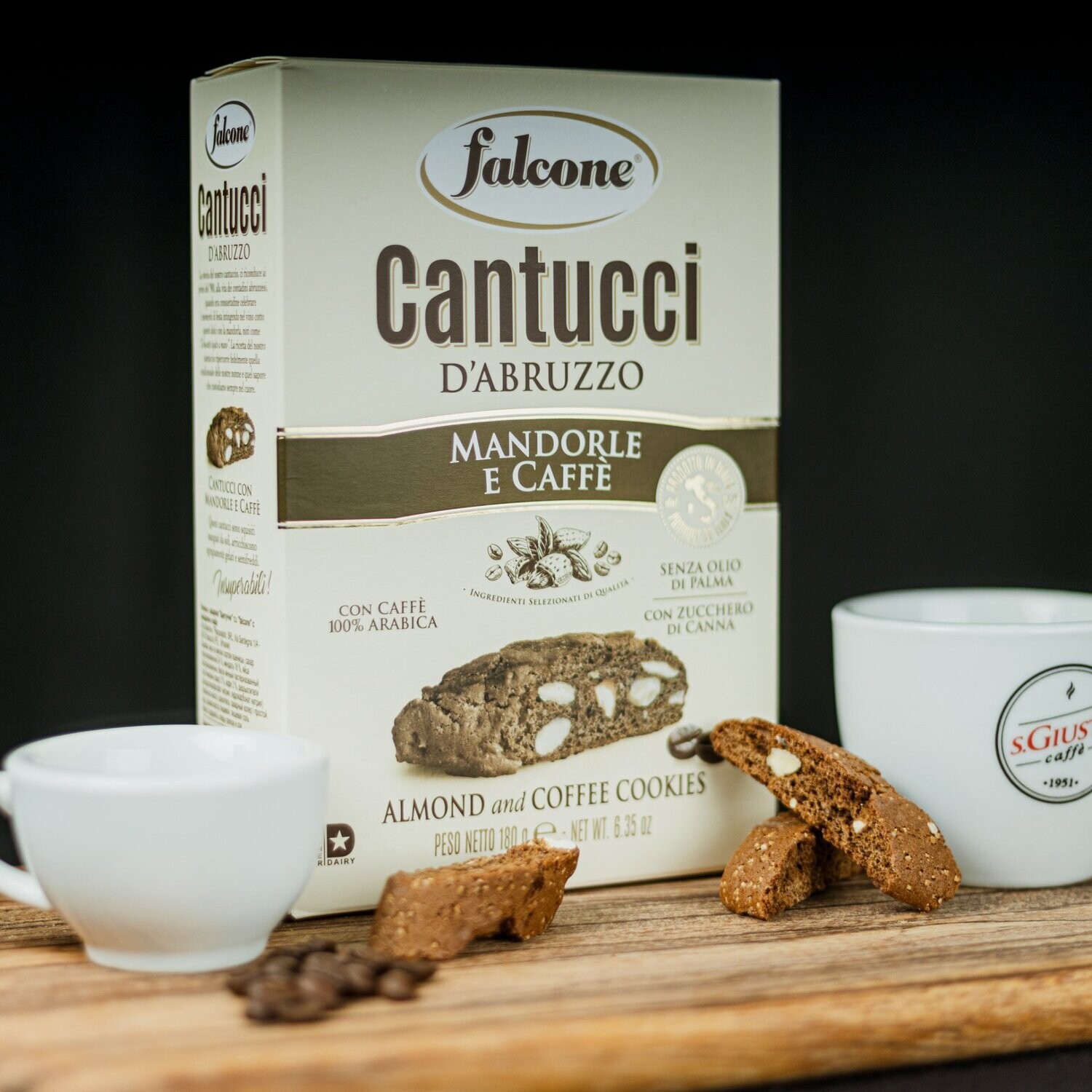 Cantuccini Mandorle e Caffé | Almond & Coffee Cookies | Falcone