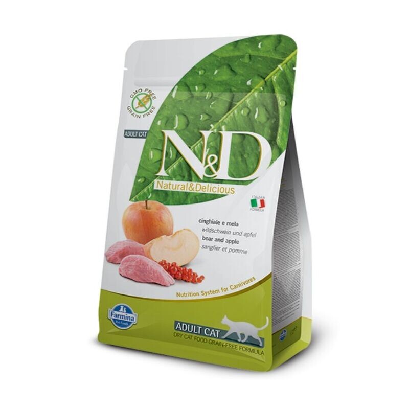 N&D CAT GRAIN FREE BOAR APPLE ADULT