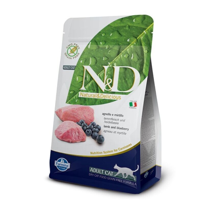 N&D CAT GRAIN FREE LAMB BLUEBERRY