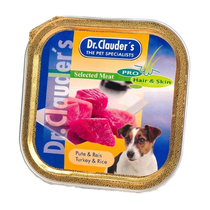 Selected Meat Tītars un Rīsi (Hair&Skin) 100g alumīnija konservu kārbiņas