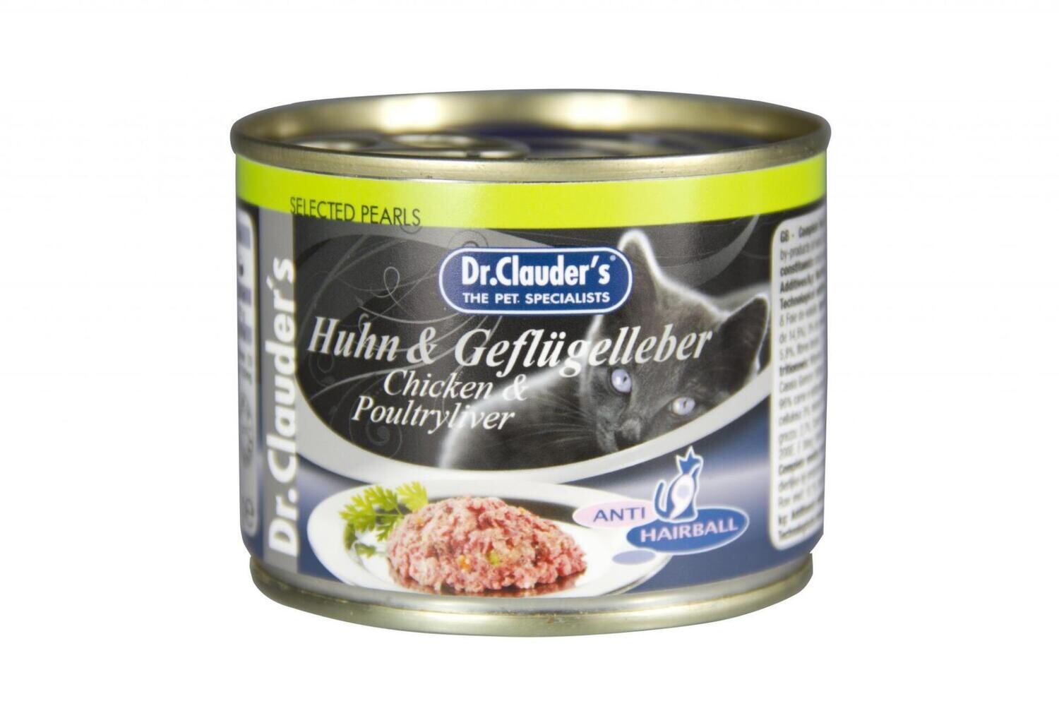 Dr.Clauder`s Selected Pearls Vista un Mājputnu aknas (AntiHairball) 200g