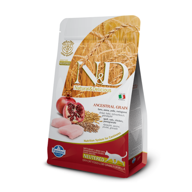N&D NEUTERED CAT LOW GRAIN CHICKEN&POMEGRANATE