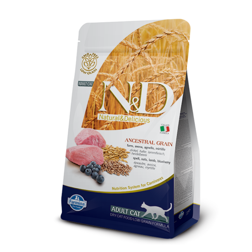 N&D CAT LOW GRAIN LAMB BLUEBERRY