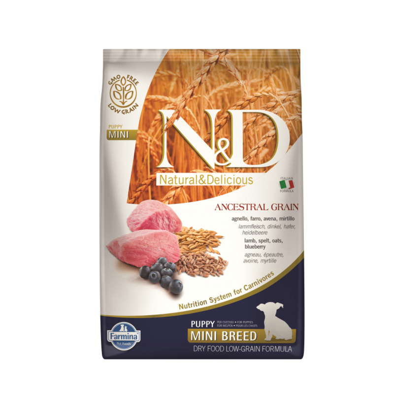 N&D DOG LOW GRAIN LAMB BLUEBERRY PUPPY MINI