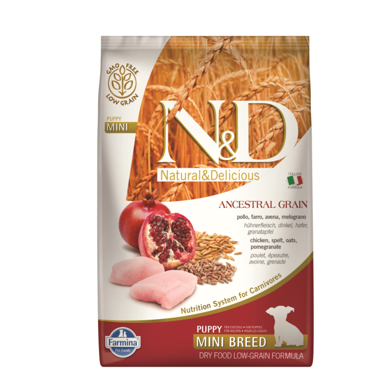 N&D DOG LOW GRAIN CHICKEN POMEGRANATE PUPPY MINI 7KG
