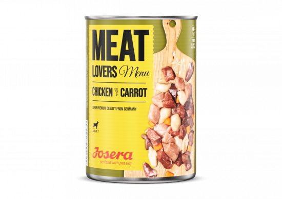 Konservi Josera suņiem Meat Lovers Menu Chicken with Carrot